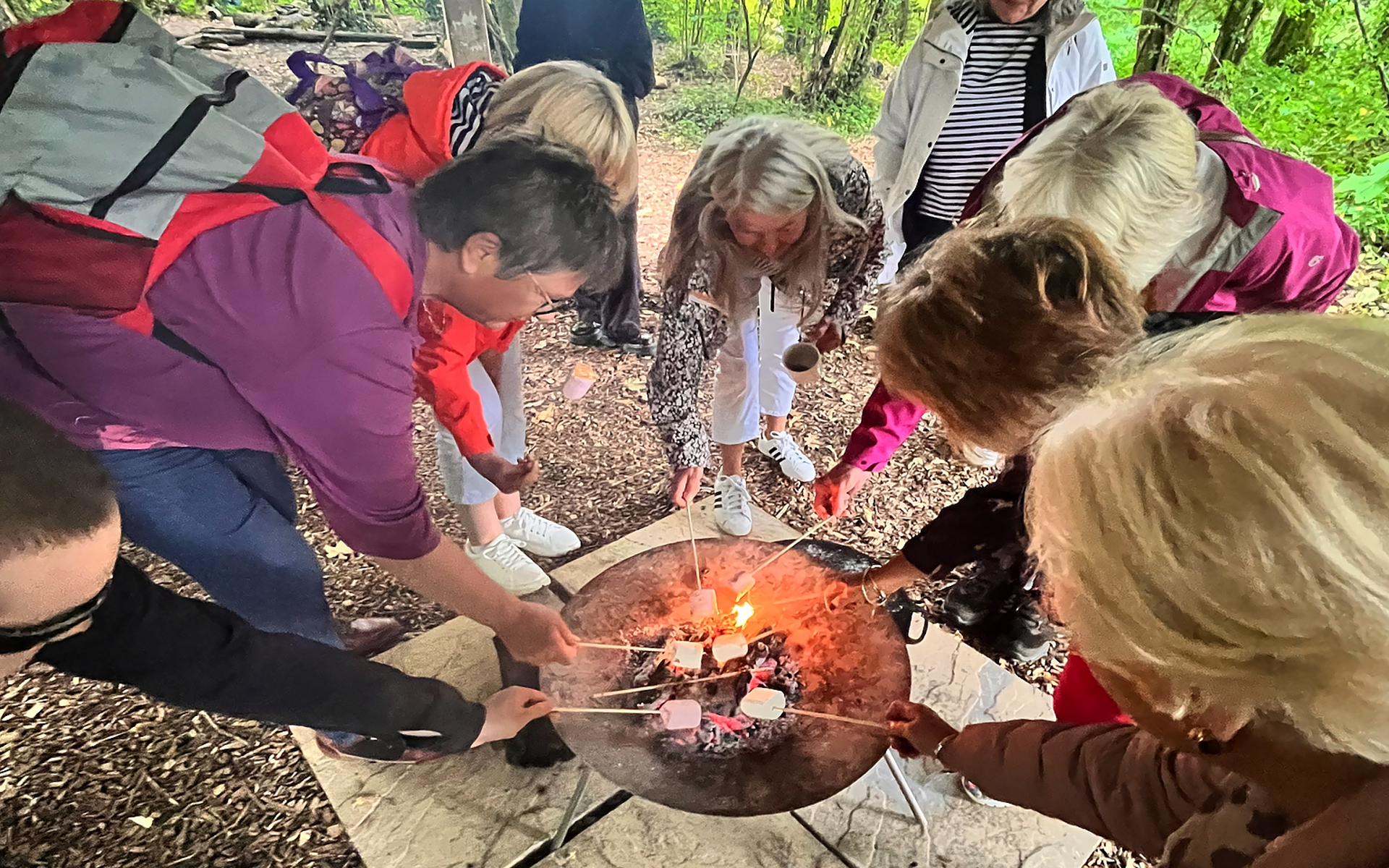 Marshmallow roasting