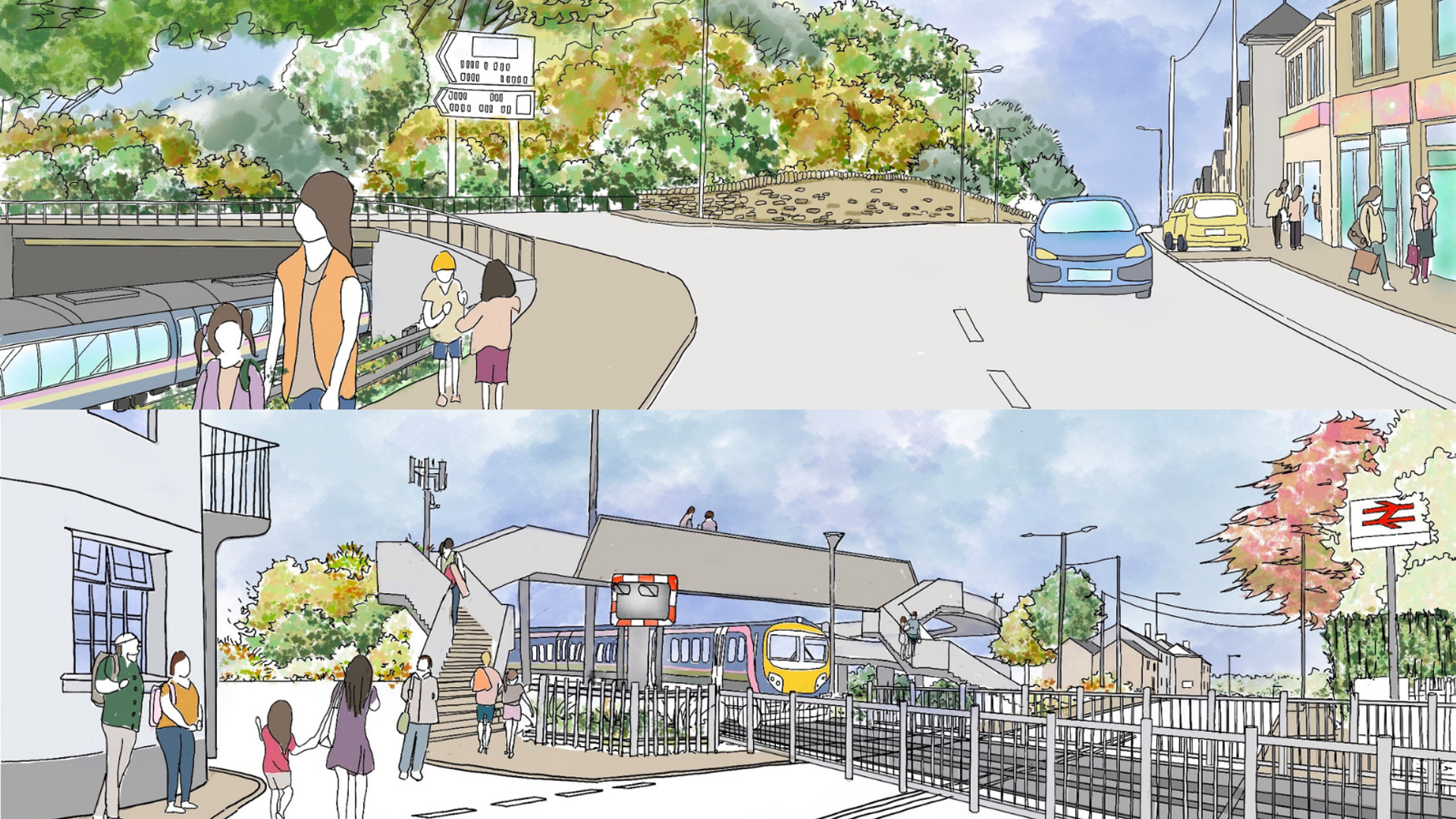 Croesfan Pencoed a Phont Ffordd Penprysg