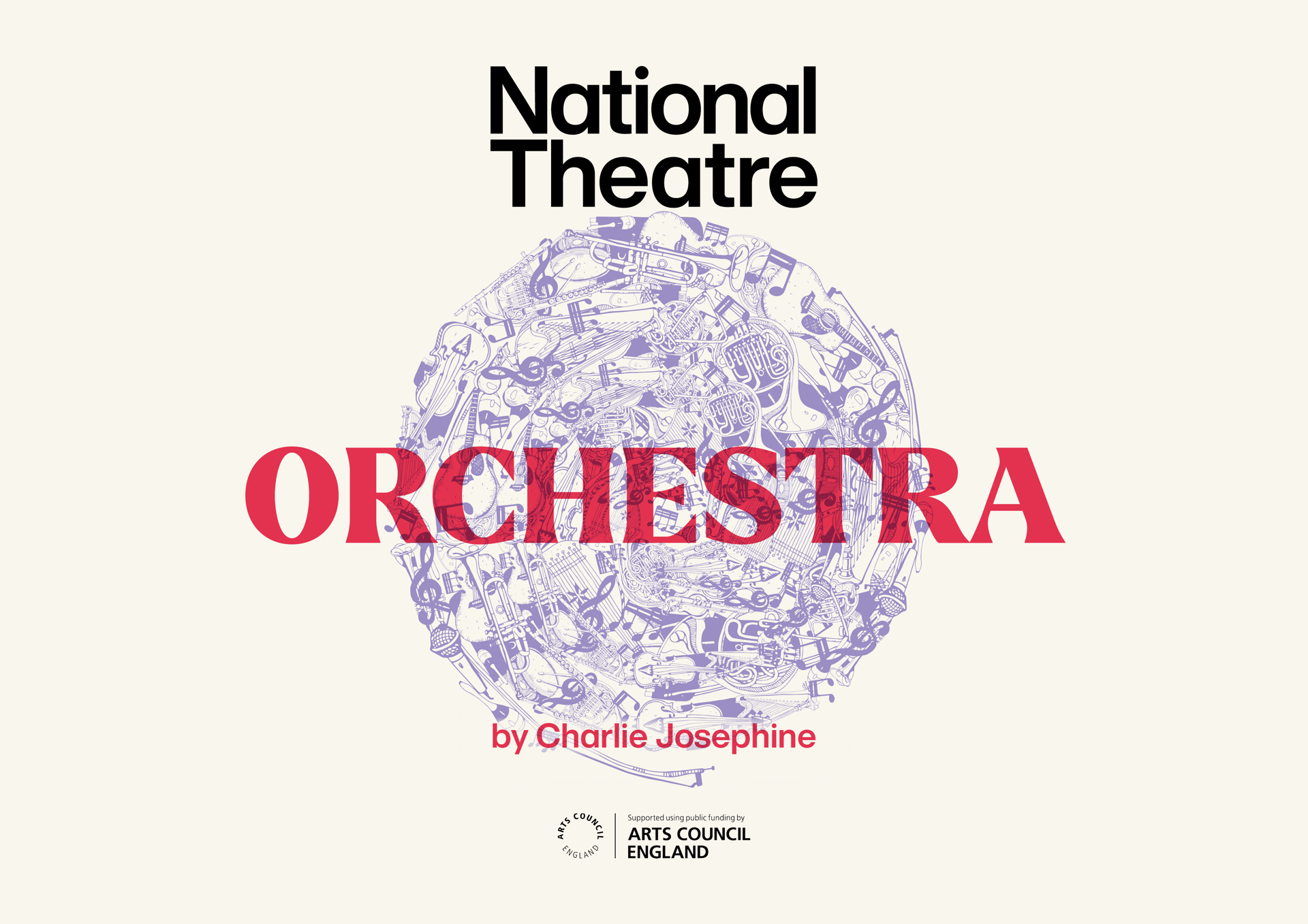 Poster Orchestra ar gyfer National Theatre Connections.