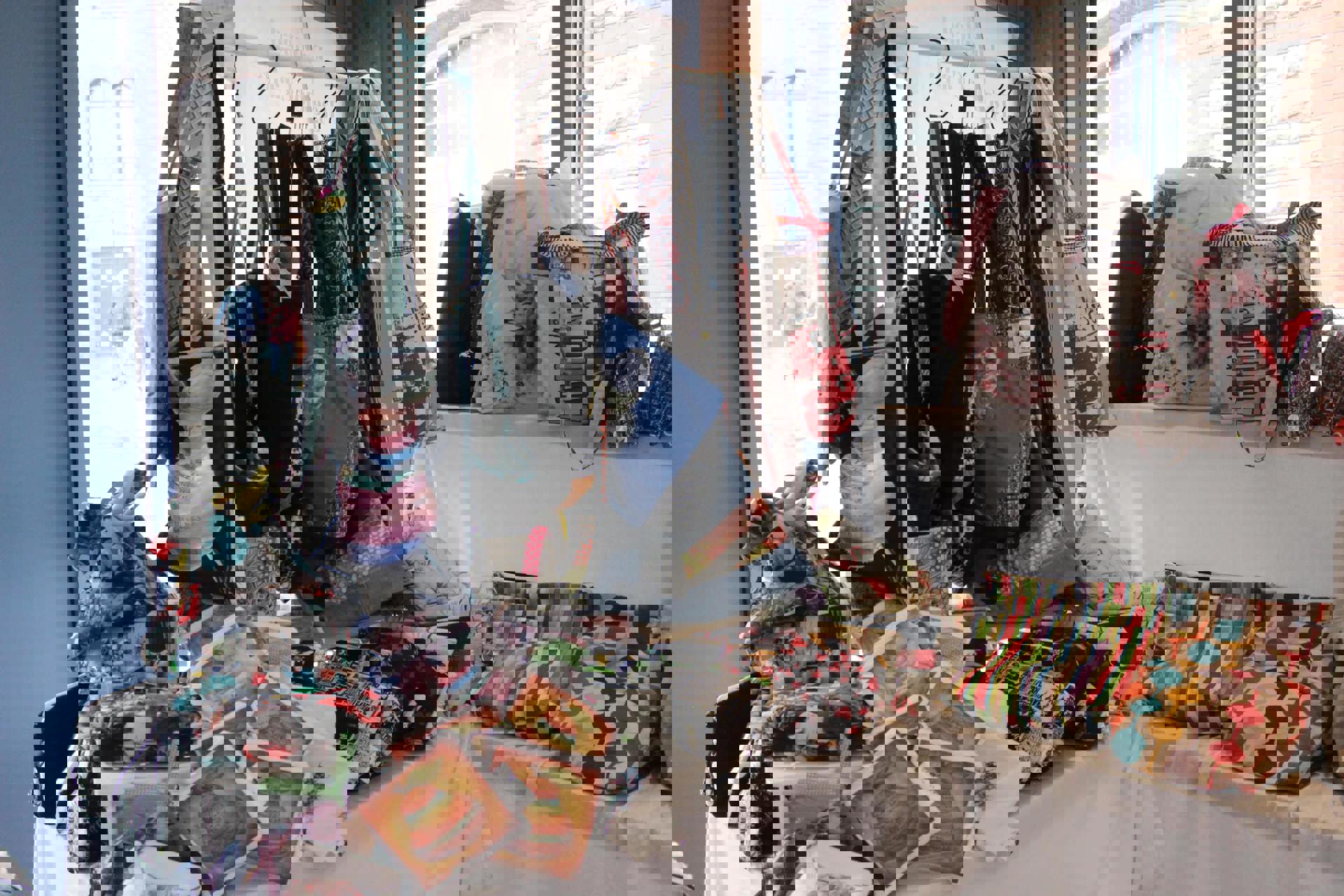 Detholiad o fagiau wedi'u gwneud gan Phillipa.