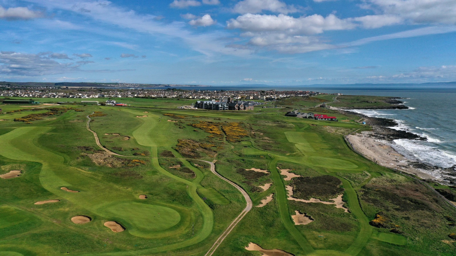 Delwedd o gwrs golff Royal Porthcawl