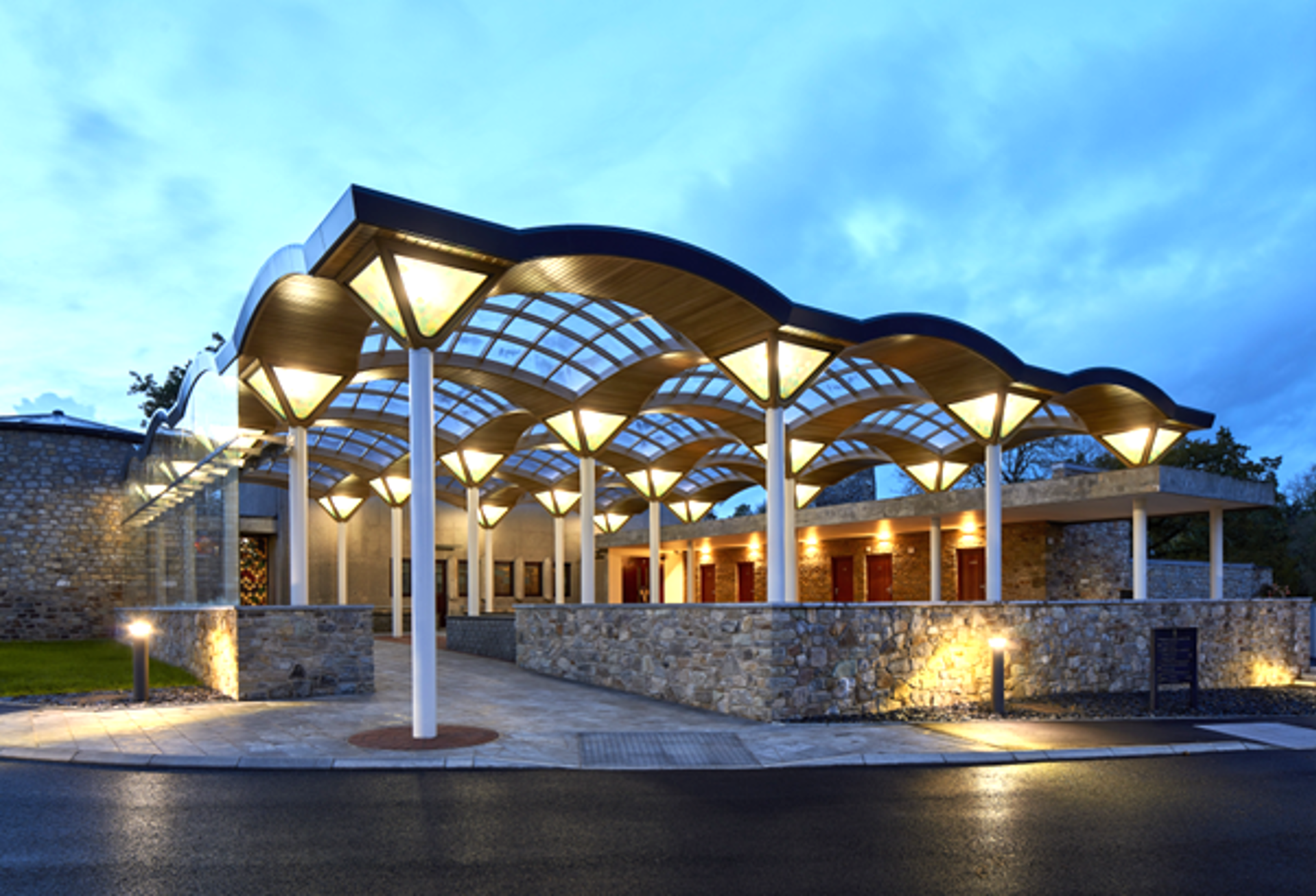 Tree dedications at Coychurch Crematorium